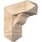 Ekena Millwork Funston Arts and Crafts Smooth Bracket w/ Offset Brace, Douglas Fir, 7 1/2"W x 18"D x 18"H BKT0806X18X18FST03SDF - alternate 1